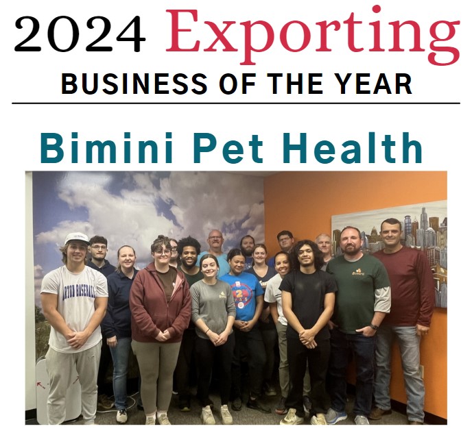 2024 Exporting Business of the Year, Bimini Pet Health